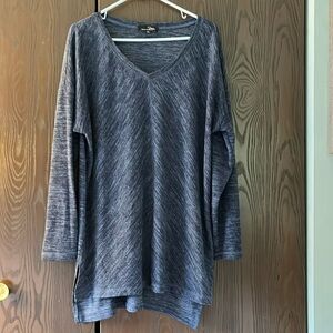 Susan Betro blue long sleeved, lightweight sweater. Size Large